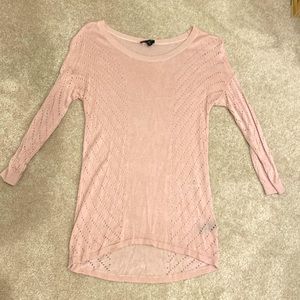 Express High-low mid-sleeve sweater, Size small